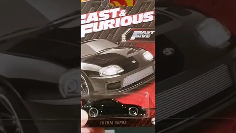 Hot Wheels Fast & Furious Black Toyota Supra! Fast Five #shorts #hotwheels #fastandfurious #diecast