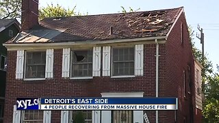 4 rescued from fire on Detroit's east side