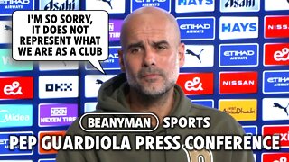 'I'm SO SORRY, it does not represent what we are as a club..' | Man City v Brighton | Pep Guardiola