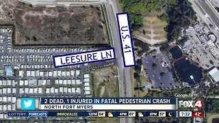 Two dead motorcycle vs. pedestrian crash in North Fort Myers