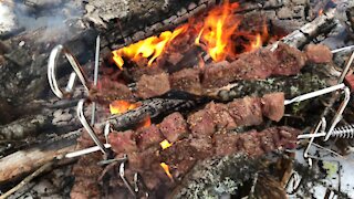 BBQ in the snow