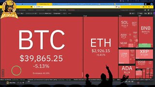 Watching the Crypto Crash - BITCOIN Drops Below $40K