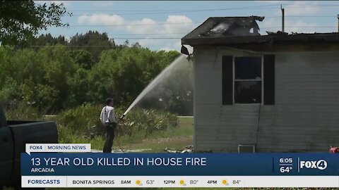House fire kills thirteen year old girl