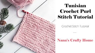 Tunisian Crochet Purl Stitch Tutorial