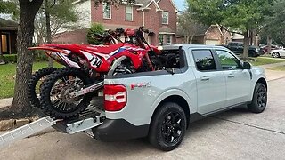 Hauling Dirtbikes In a Ford Maverick!