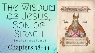 The Wisdom of Jesus, Son of Sirach - Part 7 (Chapters 38-44) with Christopher Enoch