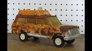 Rusty 1970's Tonka Jeep Ambulance Restoration