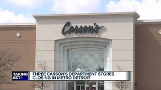 Three Carson's stores in metro Detroit may have to close