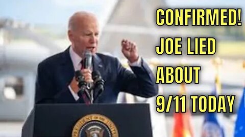 BOOM!💥CONFIRMED! Joe Biden indeed LIED Today about being at Ground Zero the day after 9/11