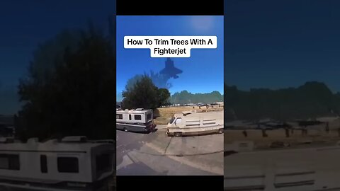 Trimming trees with a fighter jet ✈️