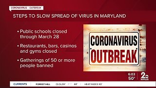 Governor Hogan announces first coronavirus death in Maryland