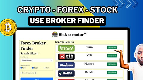 Find CRYPTO, FOREX & STOCK Brokers Available In Your Country