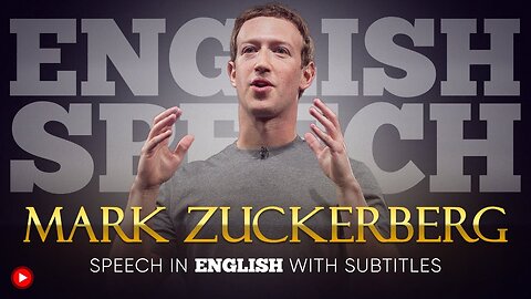 ENGLISH SPEECH MARK ZUCKERBERG Free Speech English Subtitles
