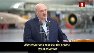 Lukashenko accused the West of taking children out of Ukraine for organ harvesting