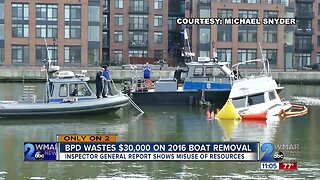 BPD wastes $30,000 on 2016 boat removal