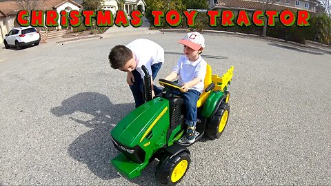 Christmas Toy Tractor - Peg Perego John Deere Ground Force Tractor