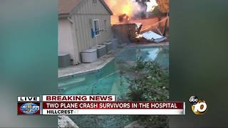 2 plane crash victims being treated at hospital