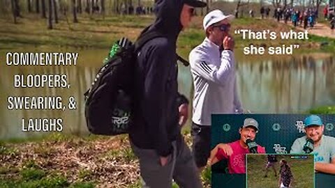 Disc Golf Commentary Bloopers, Swearing, Freudian Slips & Dirty Jokes Caught On Camera Compilation