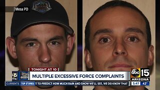 Multiple excessive force complains involving Mesa police officers