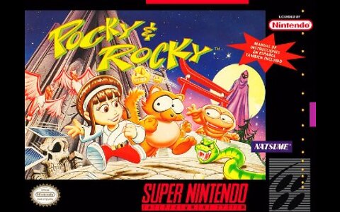 Pocky and Rocky - SNES [retro Gameplay]