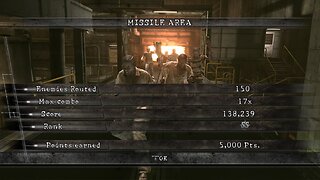 PS4 Resident Evil 5 Mercenaries United Solo Missile Area Wesker Midnight 150 kills