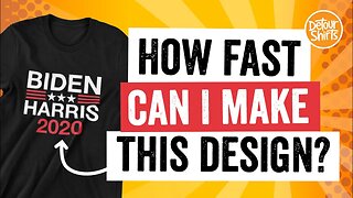 How Fast Can I Design This Shirt? Quick and Easy Biden Harris TShirt Design using Affinity Designer