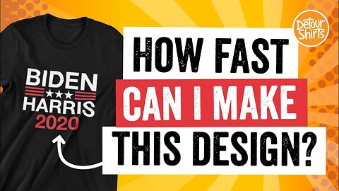 How Fast Can I Design This Shirt? Quick and Easy Biden Harris TShirt Design using Affinity Designer