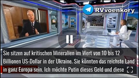 US-Senator Graham über den Ukraine Krieg; Rohstoffe