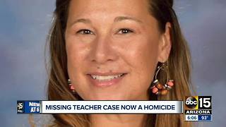 Missing teacher case now a homicide