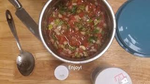 Homemade salsa