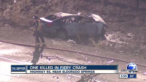 Deadly crash closes Highway 93 south of Eldorado Springs