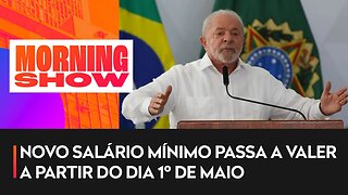 Lula anuncia reajuste do salário mínimo para R$ 1.320