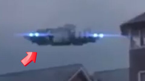 A UFO stole something over a residential area