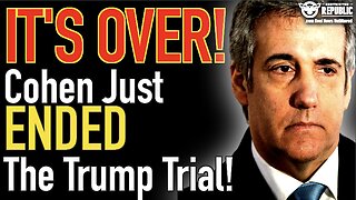 It’s OVER! Michael Cohen Just Launched a Bombshell That ENDS The Trump Trial!