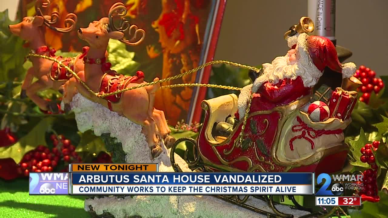 Arbutus community works to keep Christmas spirit alive after Santa House vandalized