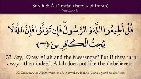 Al Quran 003/114 Surah Ale Imran (Family of Imran) Quran Recitation with English Translation HD