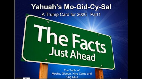 Yahuah's Mo-Gid-Cy-Sal A Trump Card for 2020 - Part 1