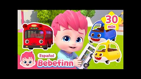 Pip pip🚗 Autos de Colores de Bebefinn | Bebé Auto | Canciones Infantiles | Bebefinn en español