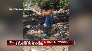 Residents rush to help injured victims following home explosion in Harper Woods