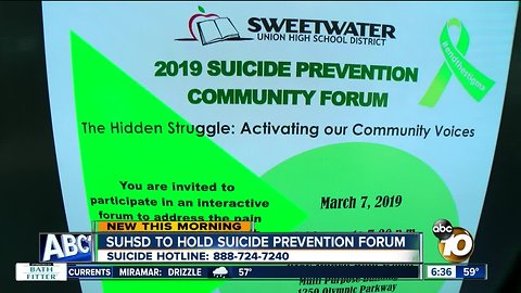 Sweetwater Union HS District takes proactive approach to suicide prevention