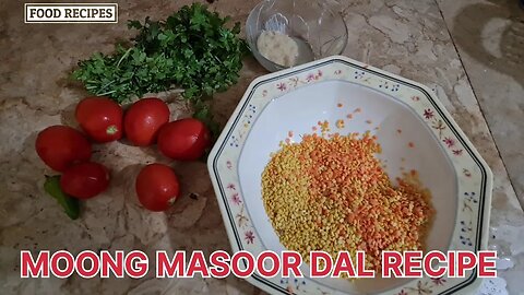 Here is a simple recipe for Moom Masur ki Daal, which is a popular lentil dish in Pakistan and India