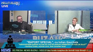 LIVE - TV NEWS BUZAU -"RAPORT SPECIAL", cu Iulian Gavriluta. "Administratiile publice nu mai tin …