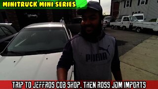 Mini-Truck (SE05 E08) Jeffro's Cob Shop, winch failure, breakfast then visit Ross JDM imports