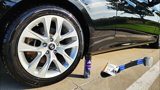 Cristal Products Untouchable Wet Tire Shine Finish - ProElite Spoke & Rim Brush - Car Wash Detail