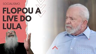 LULA tenta IMITAR BOLSONARO mas LIVE flopa COMPLETAMENTE com menos de 6 MIL acessos SIMULTÂNEOS