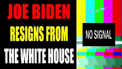 JOE BIDEN HAS DONE A RESIGNATION FROM WHITE HOUSE - TRUMP NEWS