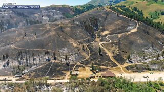 Assessing the damage after wildfire burns through Soldier Mountain Resort