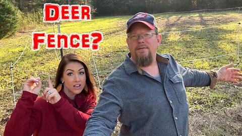 Will This Fence Keep The Deer Out? Premier1 3D Electric Fence , Let's Try It Out.