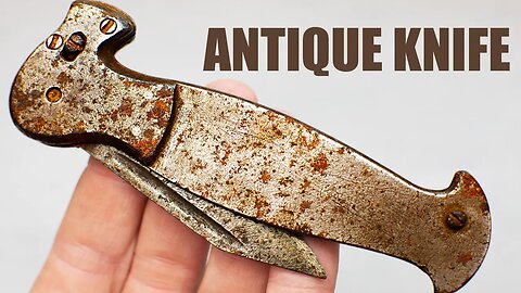 Unique Automatic Knife Restoration. Broken Blade
