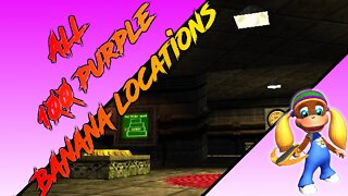 Donkey Kong 64 - Frantic Factory - Tiny Kong - All 100 Purple Banana Locations